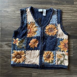 VNTG Carolina Colours Sunflower sweater vest